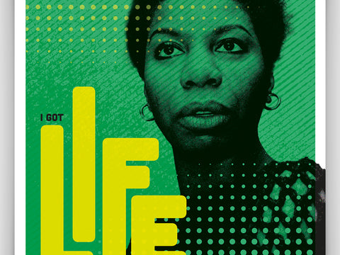 Nina Simone Graphic music poster