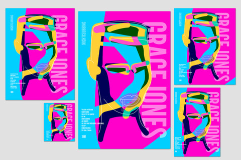 Grace Jones Graphic music poster