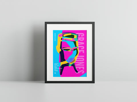 Grace Jones Graphic music poster