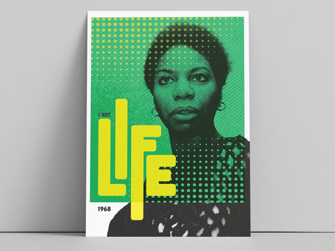 Nina Simone Graphic music poster