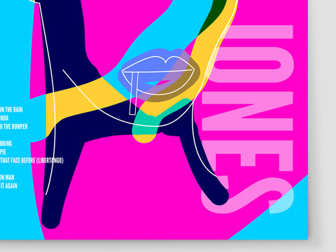 Grace Jones Graphic music poster